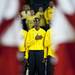 Michigan freshman Caris LeVert during the National Anthem on Monday. Daniel Brenner I AnnArbor.com